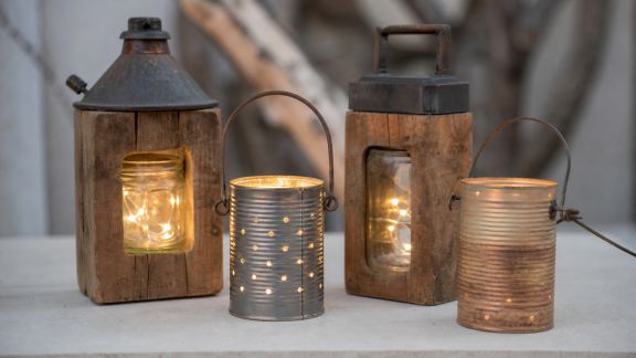 Fabriquer des luminaires extérieurs avec des matériaux de récupération