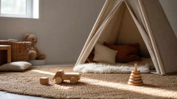 Installer un coin jeu esthétique et naturel pour enfants