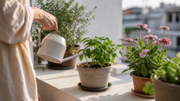 Arroser les balcons exposés au soleil : solutions pour garder ses plantes en forme