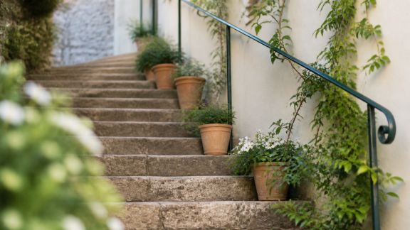 Idées pour transformer une montée d’escalier extérieure en atout déco