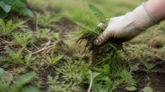 Gérer la croissance des mauvaises herbes tout au long de l’année : stratégies naturelles